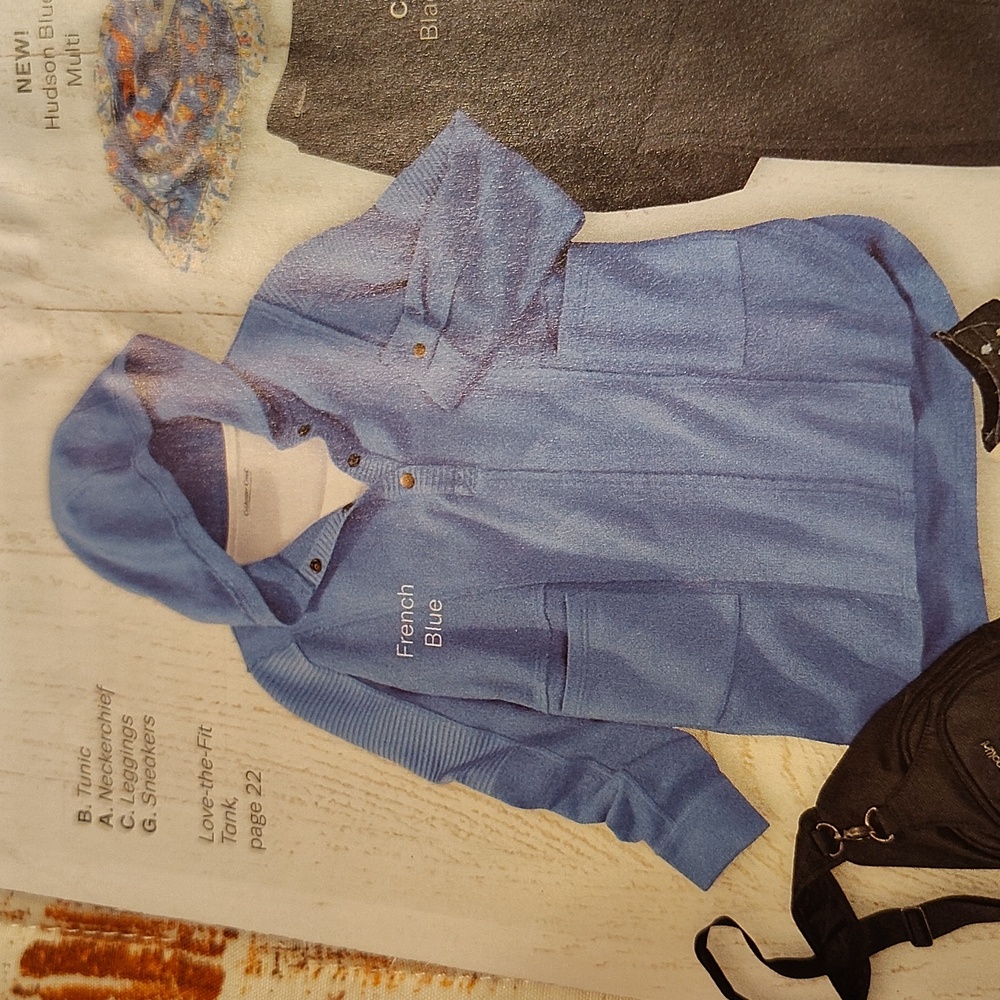 Coldwater Creek Light Blue Knit Top